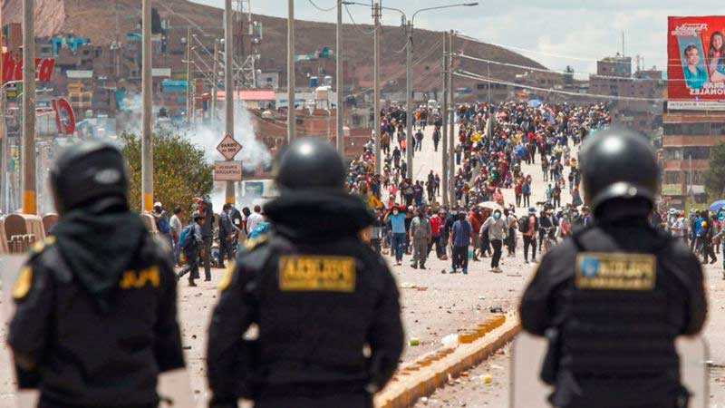 protestas en Peru
